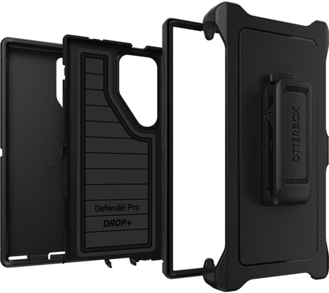 OtterBox - Defender Series Pro Hard Shell for Samsung Galaxy S24 Ultra - Black