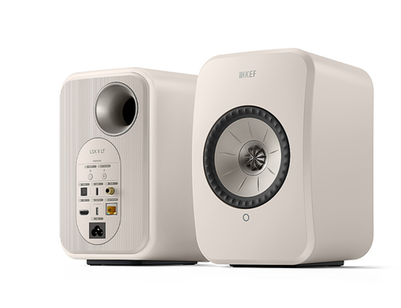 KEF - LSXII LT Wireless Speakers - Stone White