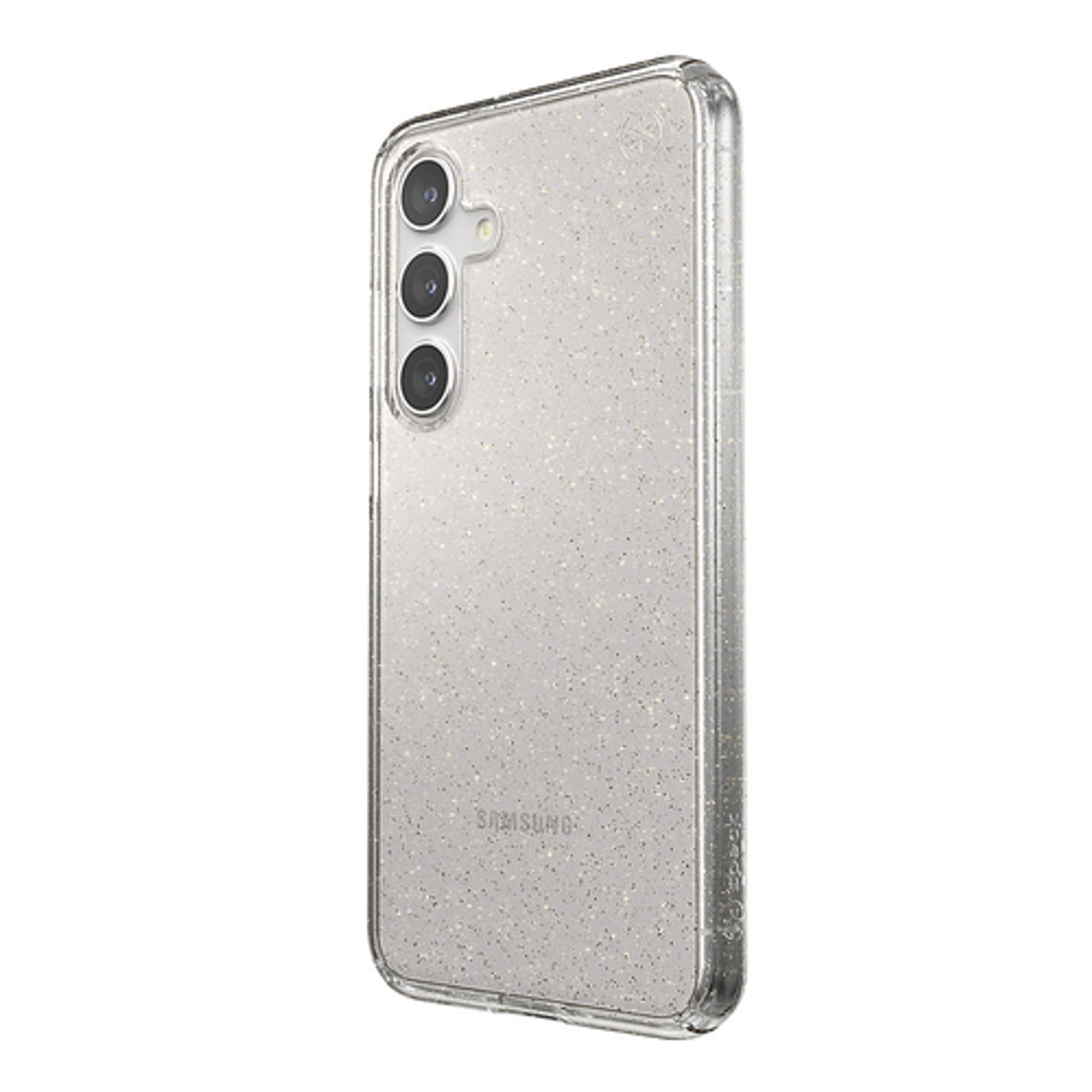 Speck - Presidio2 Grip Case for Samsung Galaxy S24+ - Clear/Gold Glitter