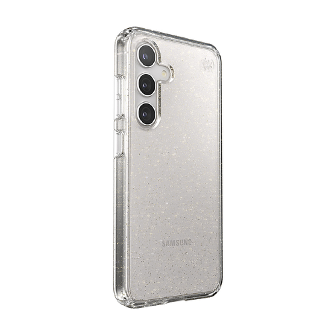 Speck - Presidio2 Grip Case for Samsung Galaxy S24 - Clear/Gold Glitter