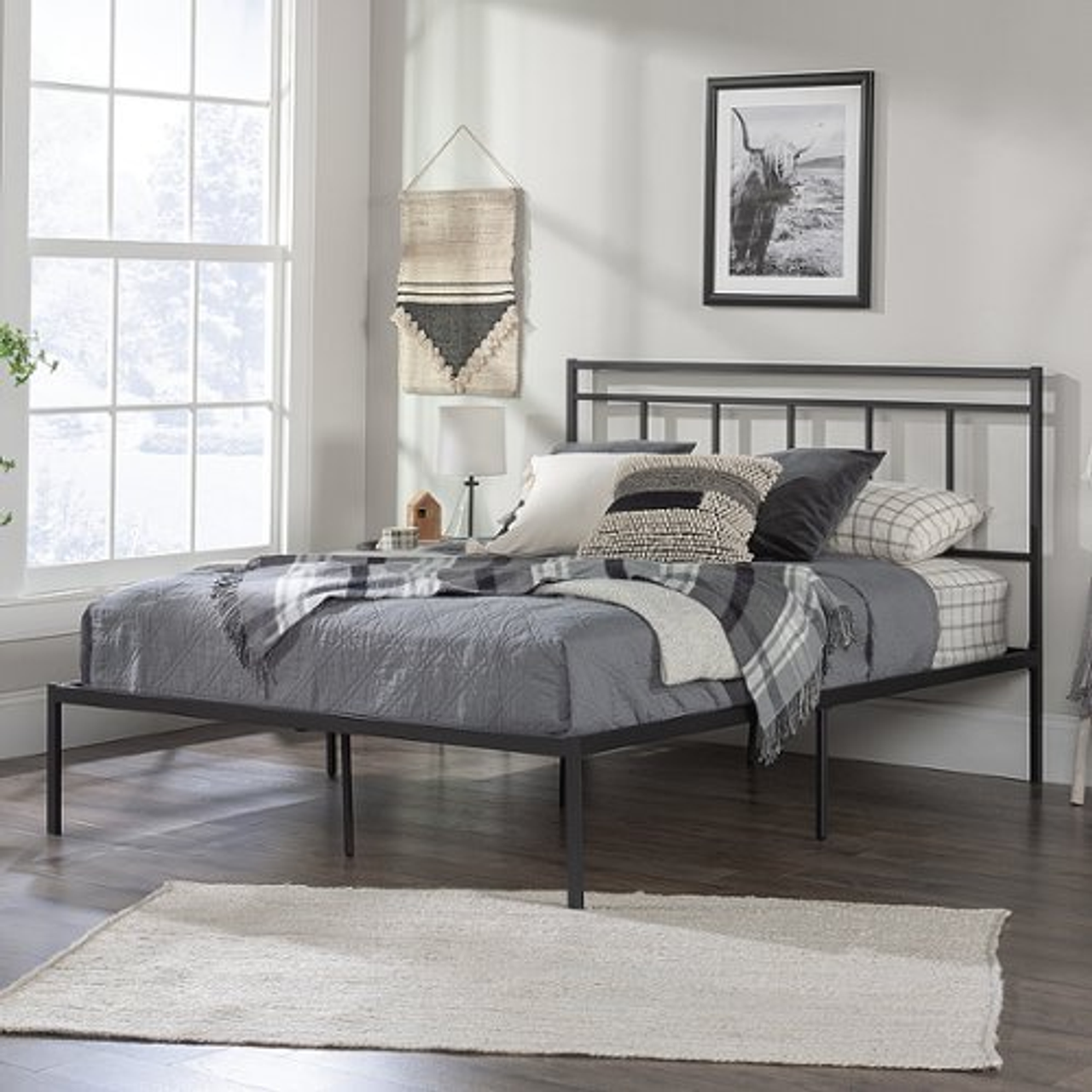 Sauder - Cannery Bridge Queen Platform Bed Bf 3a - Black