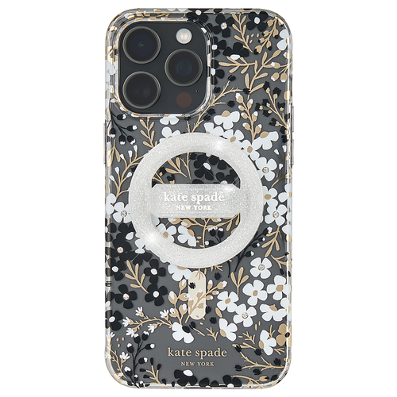 kate spade new york - Magentic Loop Grip with MagSafe for Select Apple iPhones - That Sparkle Silver