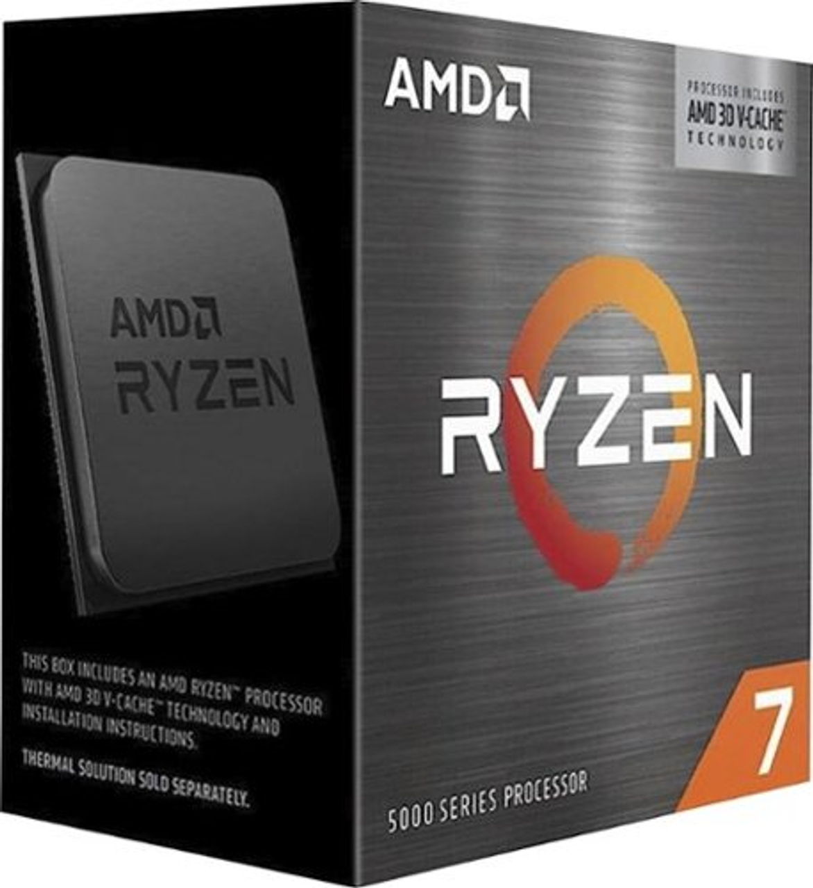 AMD - Ryzen 7 5700X3D 8-core - 16-thread – 3 GHz (4.1 GHz Max Boost) Socket AM4 Unlocked Desktop Processor