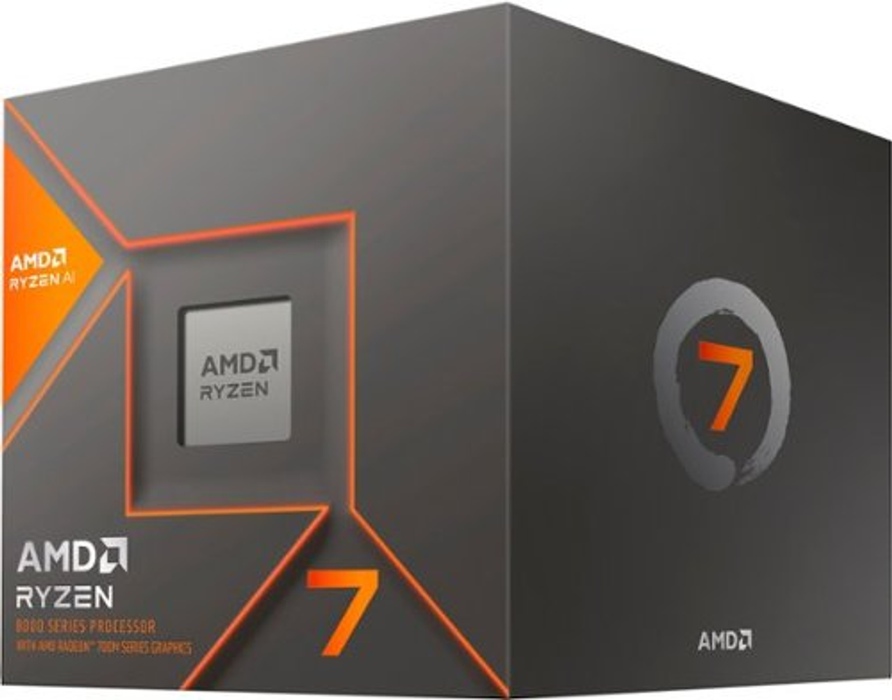 AMD - Ryzen 7 8700G 8-core - 16-thread - 4.2 GHz (5.1 GHz Max Boost) Socket AM5 Unlocked Desktop Processor