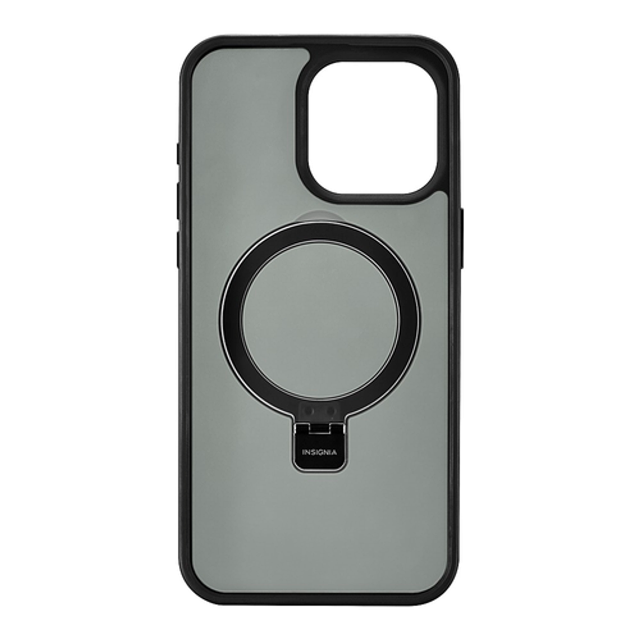 Insignia™ - Hard-Shell Case with MagSafe Kickstand for iPhone 15 Pro Max - Black