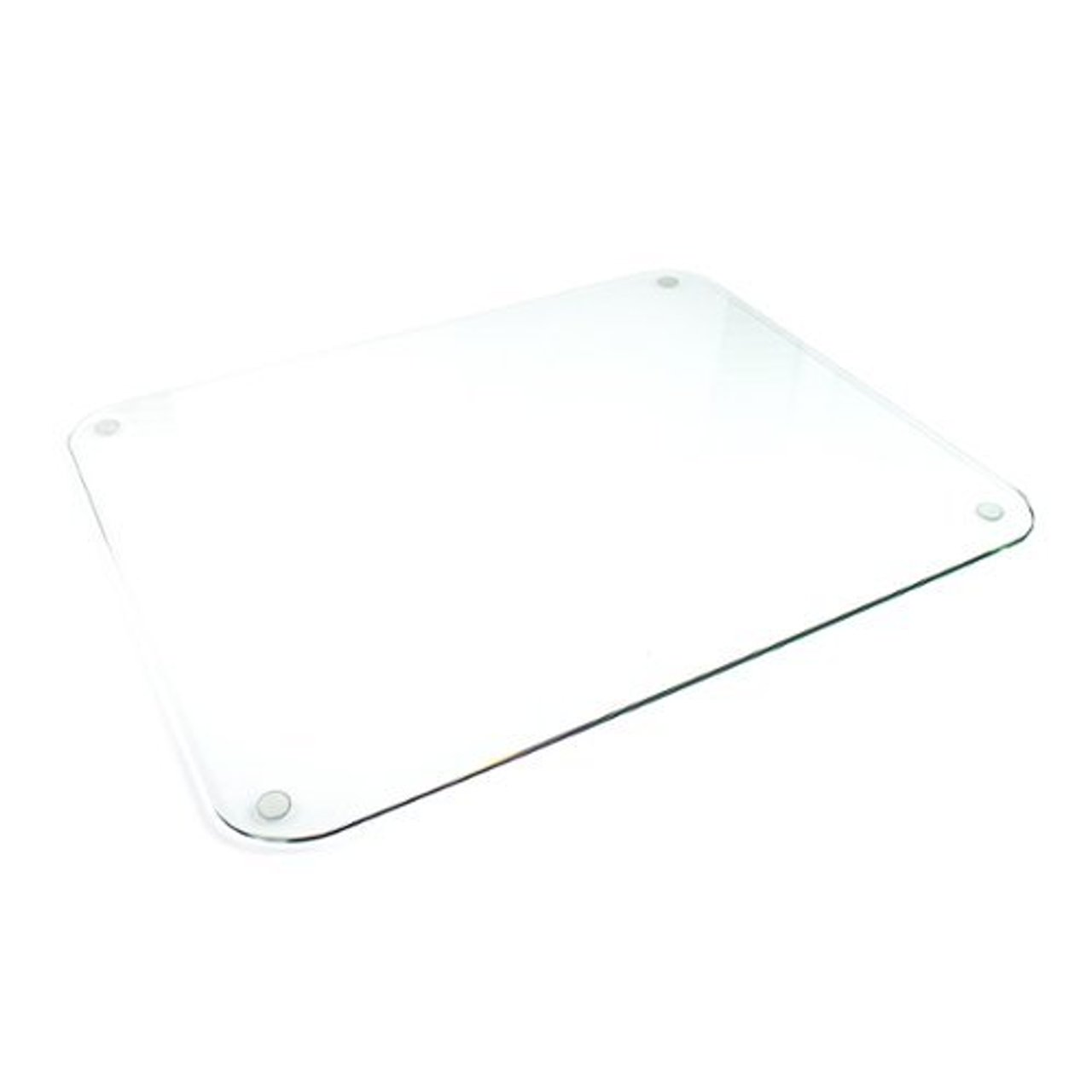 Floortex Glass Desk Pad - 19" x 24" - Clear