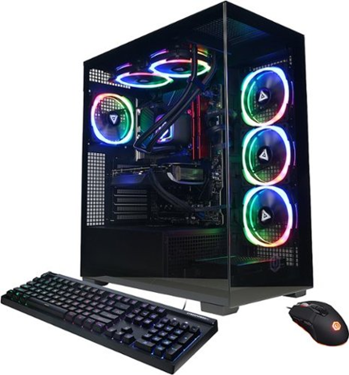 CyberPowerPC - Gamer Supreme Gaming Desktop - AMD Ryzen 7 8700G - 64GB Memory - NVIDIA GeForce RTX 4070 SUPER 12GB - 2TB SSD - Black