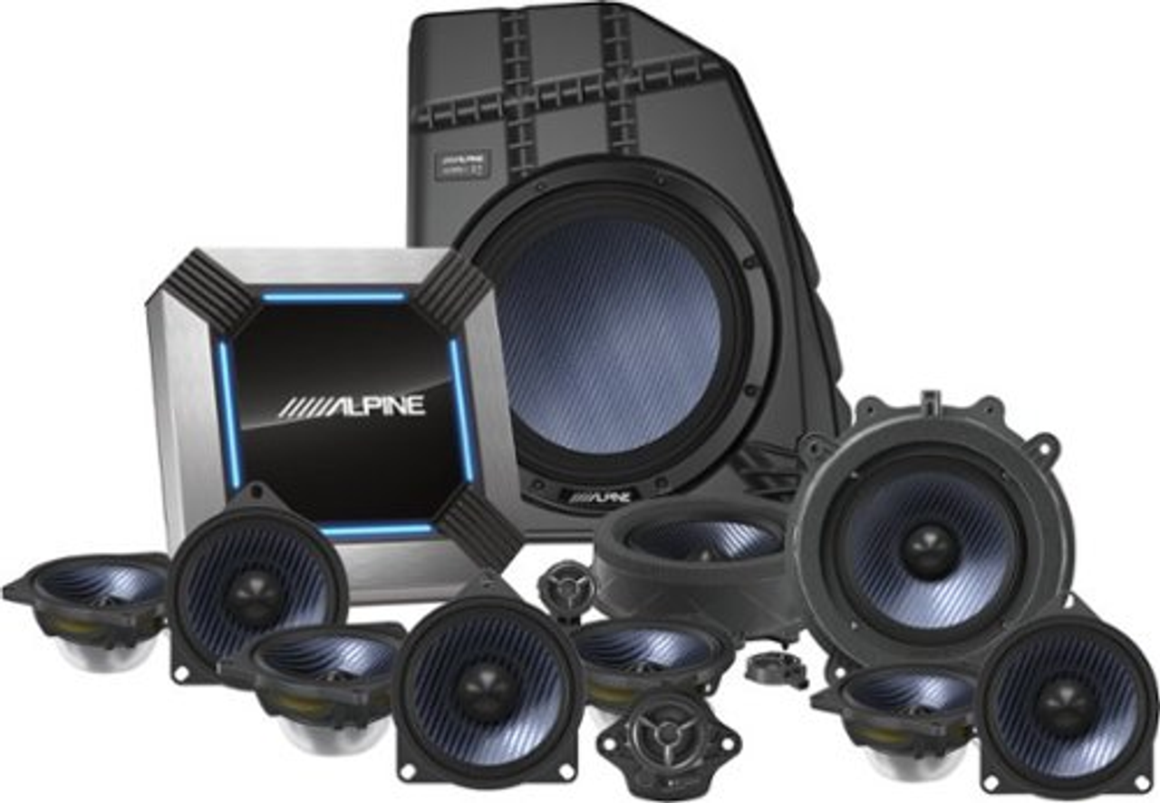 Alpine - 13-Speaker Complete Sound System Upgrade for 2020-2021Tesla Model Y - Black