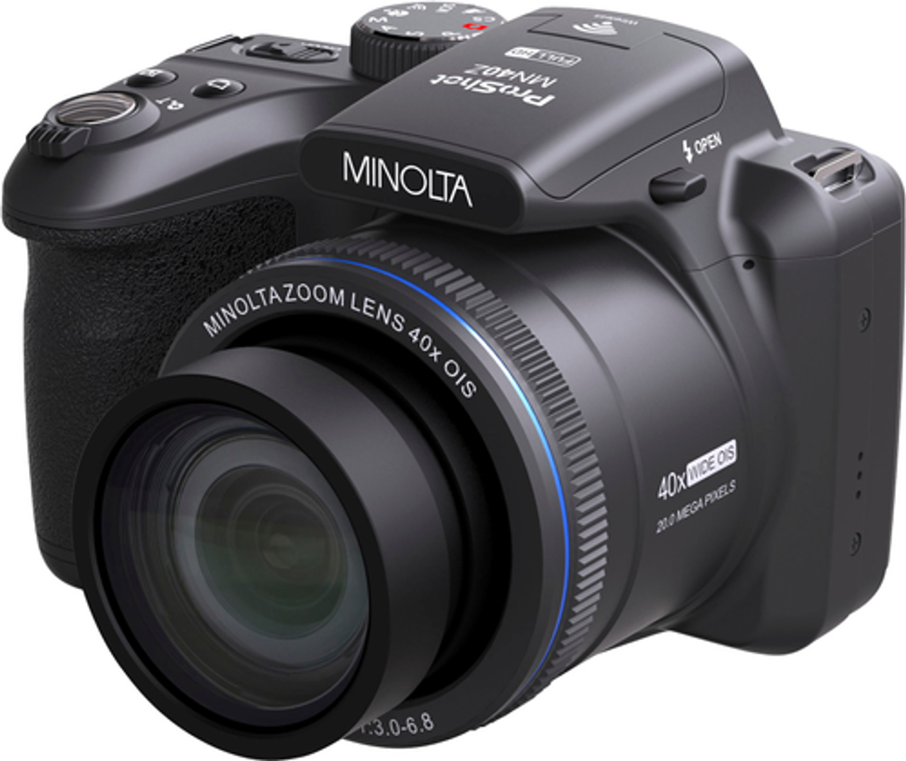 Minolta - ProShot MN40Z 20.0 Megapixel Digital Camera - Black