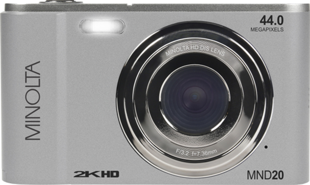 Minolta - MND20 44.0 Megapixel 2.7K Video  Digital Camera - Silver