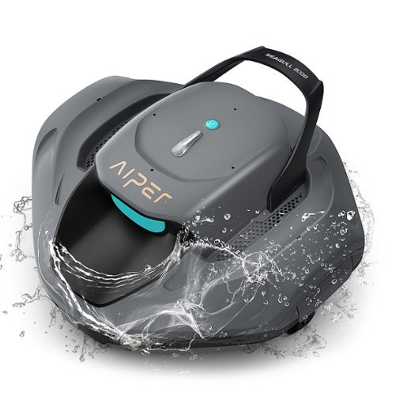 Aiper - SG 800B for Above Ground Pools 850sq.ft, 22GPM Suction Power Cordless Robotic - Gray