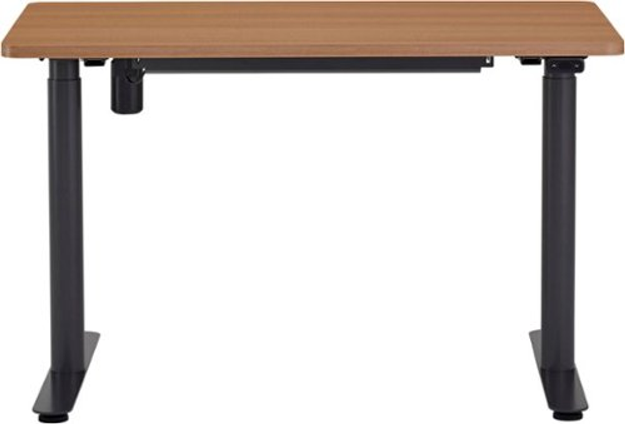 Steelcase - AMQ Sit-to-Stand Desk - Merele Base Dark Oak Top