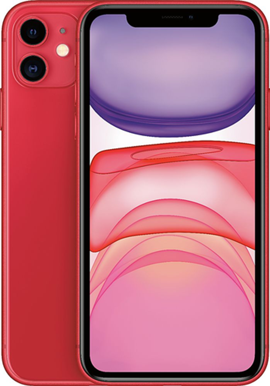 Apple - Geek Squad Certified Refurbished iPhone 11 64GB - (PRODUCT)RED (Verizon)