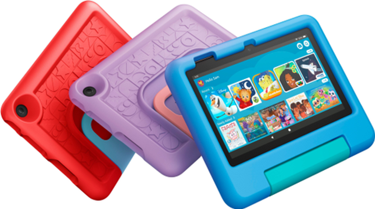 Fire 7 Kids ages 3-7 7" tablet (with 6 month subscription of Amazon Kids+) - Purple