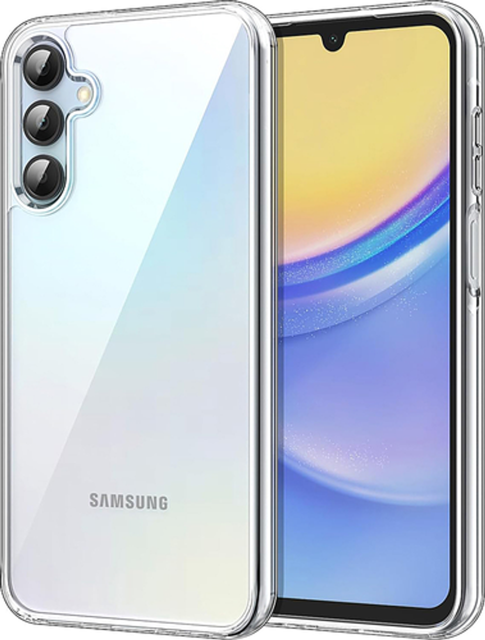SaharaCase - Hybrid-Flex Hard Shell Series Case for Samsung Galaxy A15 5G - Clear