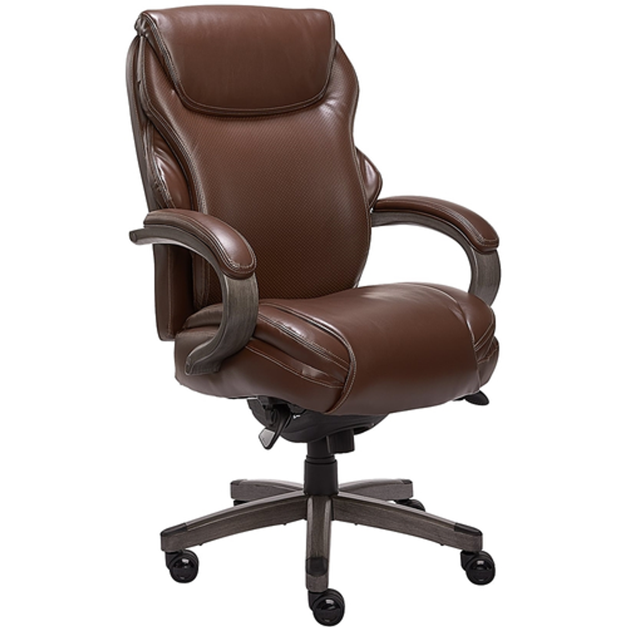 La-Z-Boy - Premium Hyland Executive Office Chair - Gray/Brown