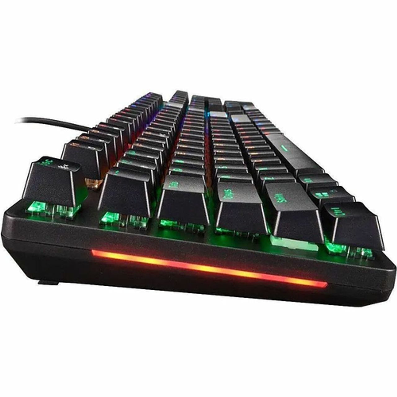 Acer - Nitro NKW202 Ergonomic Full-size Wired Mechanical Gaming Keyboard - Black