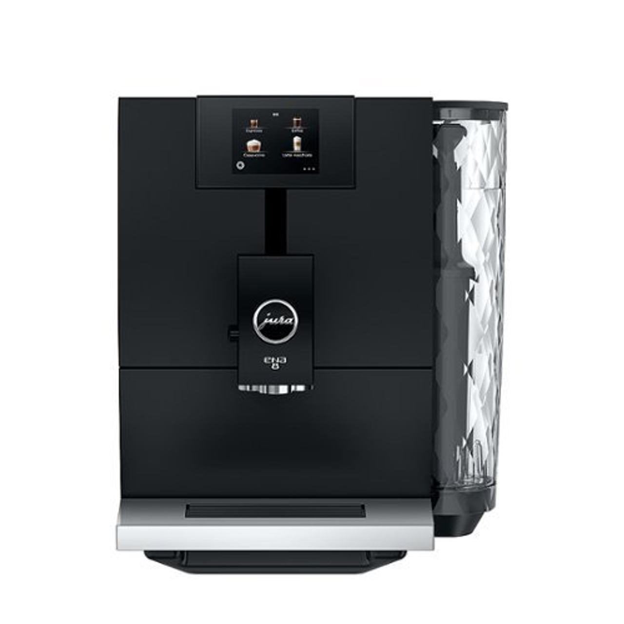 Jura - ENA 8 Touchscreen Automatic Coffee Machine with 15 Coffee Specialty Drinks - Full Metropolitan Black