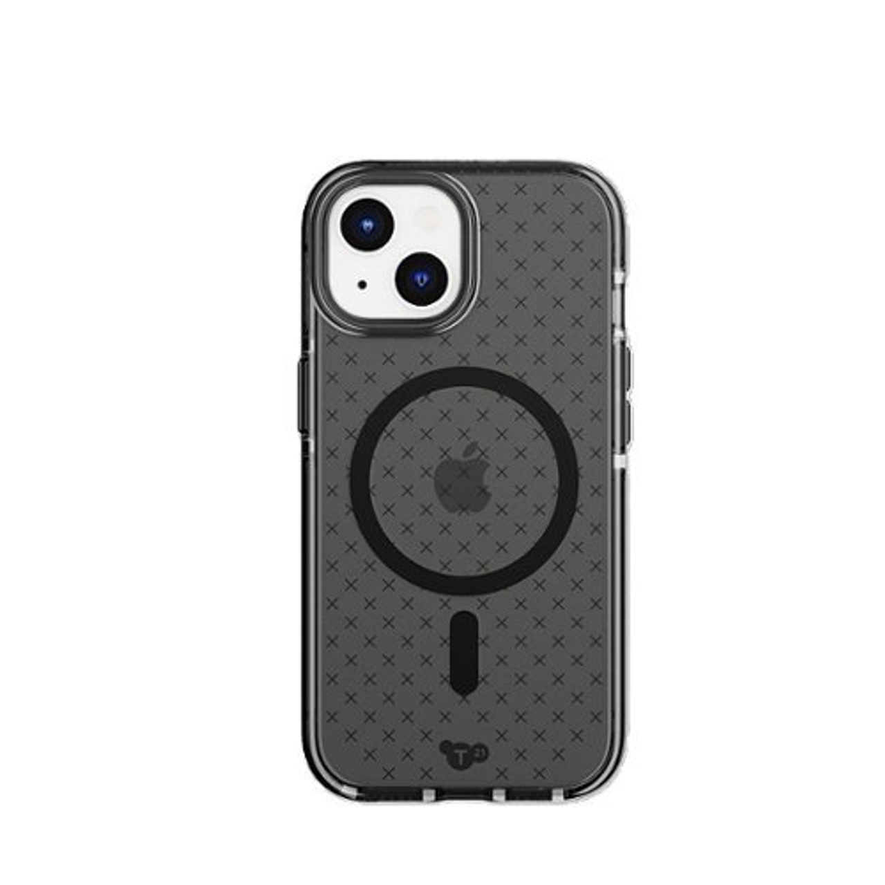 Tech21 - EvoCheck Case with MagSafe for Apple iPhone 15 - Smokey/Black