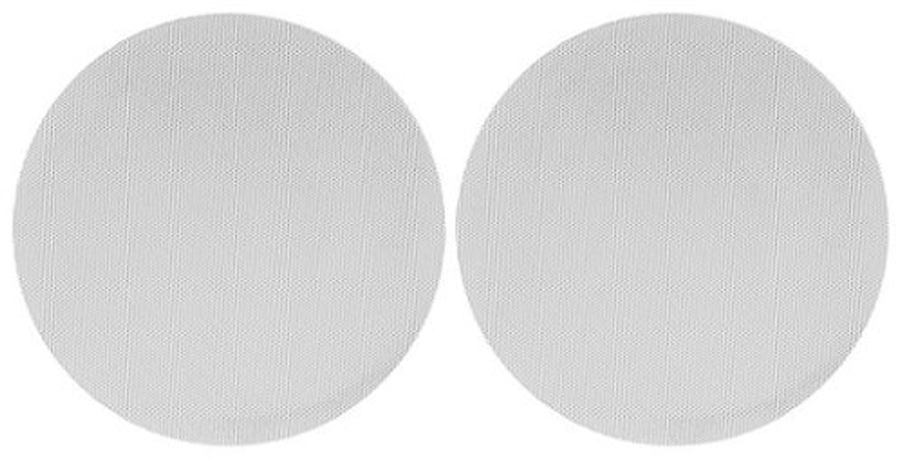 Sonance - VX6R-GRILLE-NT - Visual Experience Series  6" Round Grille Trimless for 6" (2-Pack) - Paintable White