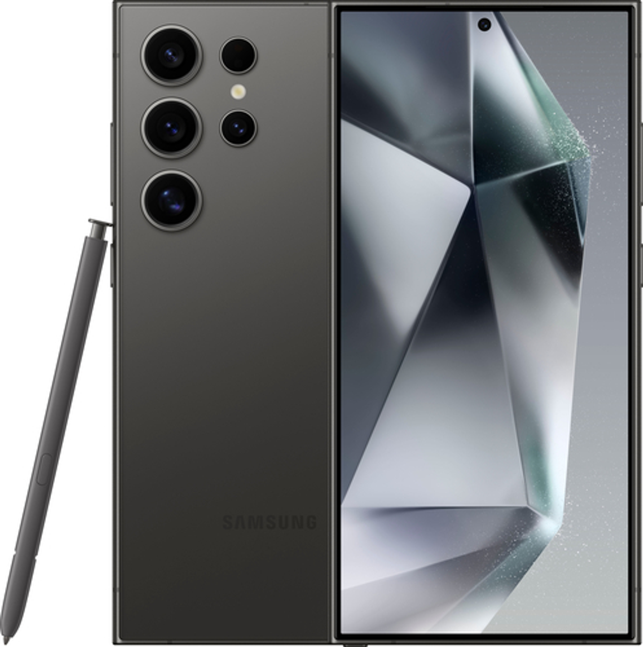 Samsung - Geek Squad Certified Refurbished Galaxy S24 Ultra 512GB - Titanium Black (AT&T)