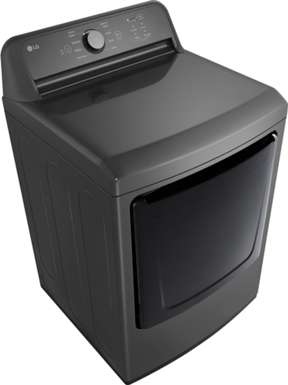 LG - 7.3 Cu. Ft. Electric Dryer with Sensor Dry - Monochrome Grey