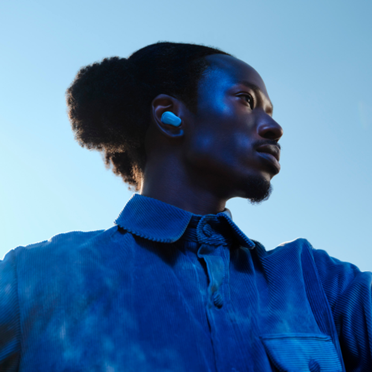 Bose - QuietComfort Ultra True Wireless Noise Cancelling In-Ear Earbuds - Moonstone Blue