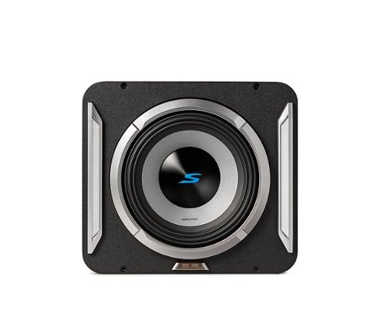 Alpine - PrismaLink S2-Series 10" Single Voice Coil 2 ohm Preloaded Subwoofer Wedge Enclosure - Black