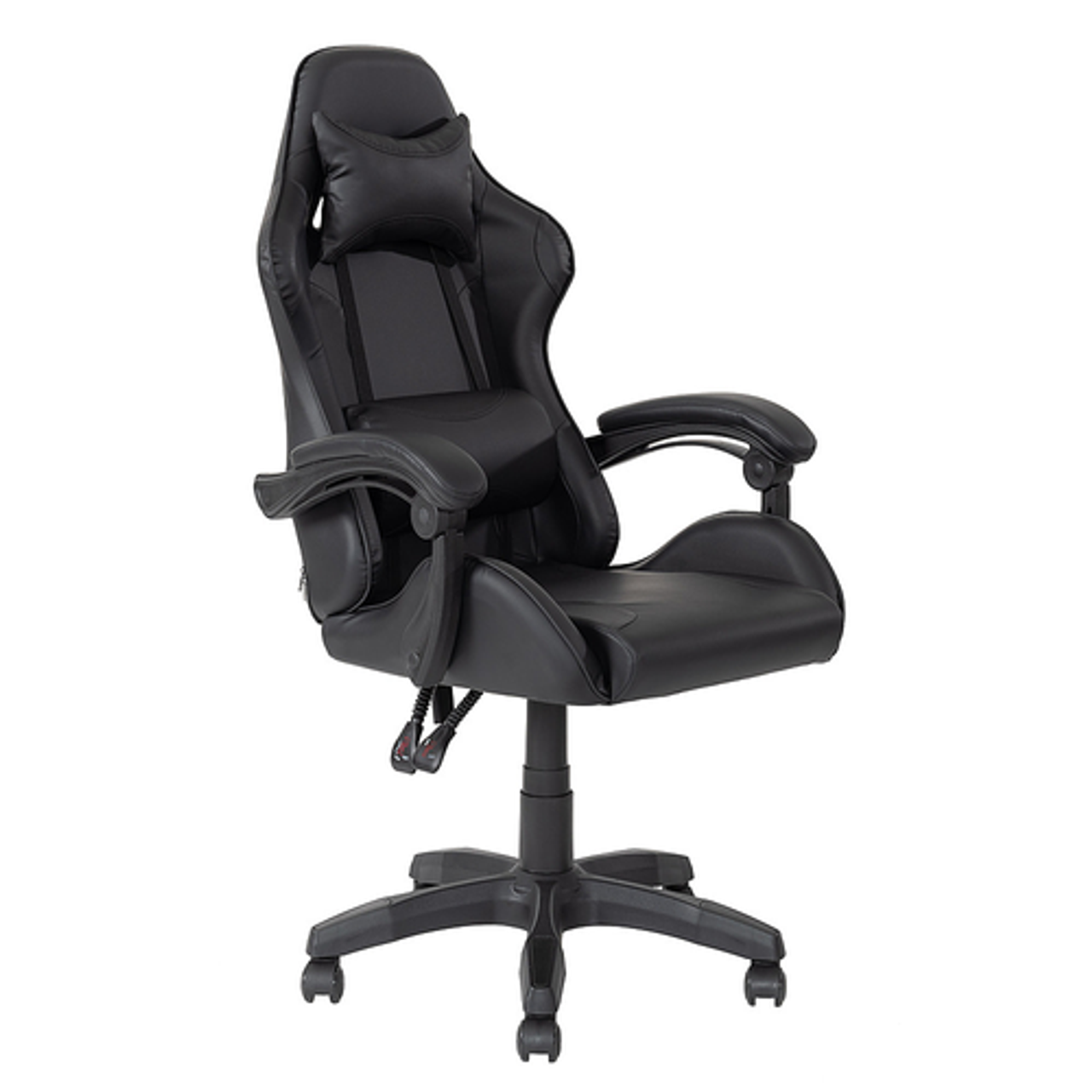 CorLiving LGY-702-G Ravagers Gaming Chair in White - Black
