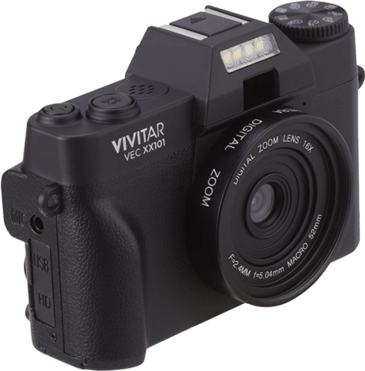 Vivitar 4K Point and Shoot Digital Camera - Black