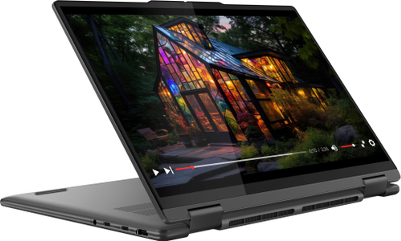 Lenovo - Yoga 7i 2-in-1 14" 2K Touchscreen Laptop - Intel Core Ultra 7 155U with 16GB Memory - 1TB SSD - Storm Grey