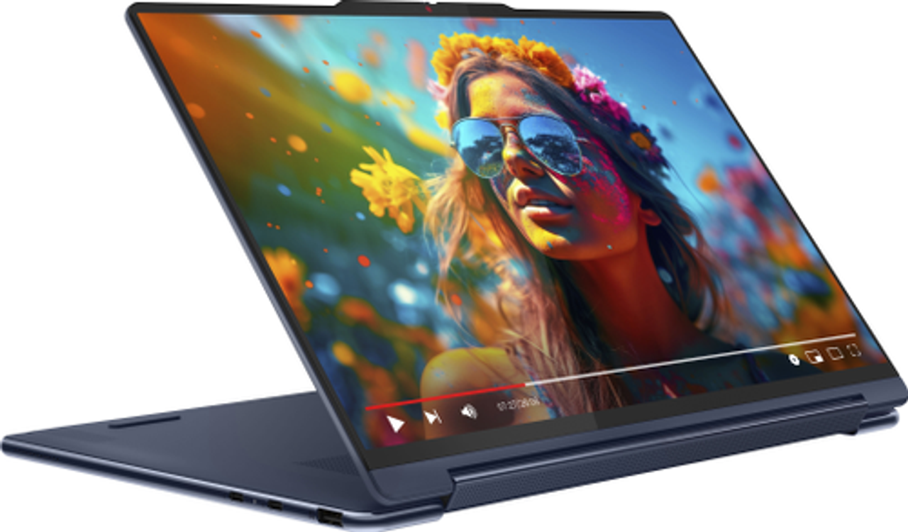 Lenovo - Yoga 9i 2-in-1 14" 2.8K OLED Touch Laptop with Pen - Intel Core Ultra 7 155H with 16GB Memory - 1TB SSD - Cosmic Blue