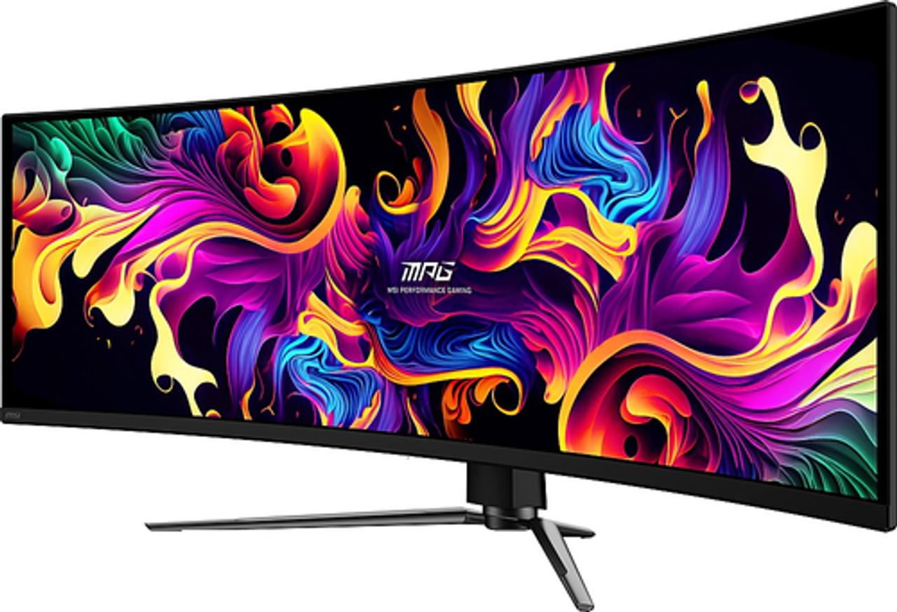 MSI - MPG491CQPQDOLED 49" OLED Curved DQHD 144Hz 0.03ms FreeSyncPremium Gaming Monitor with HDR400 (DisplayPort, HDMI, USB) - Black