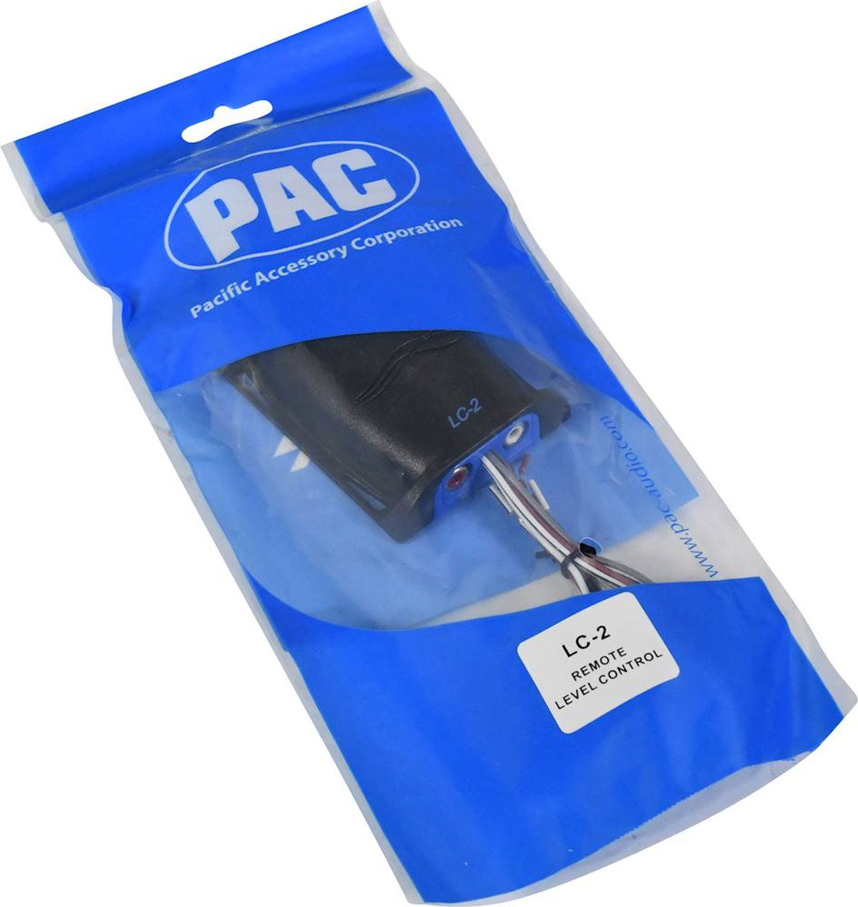 PAC - LocPRO 2-Channel Line Output Converter with Volume Control Knob - Black And Blue