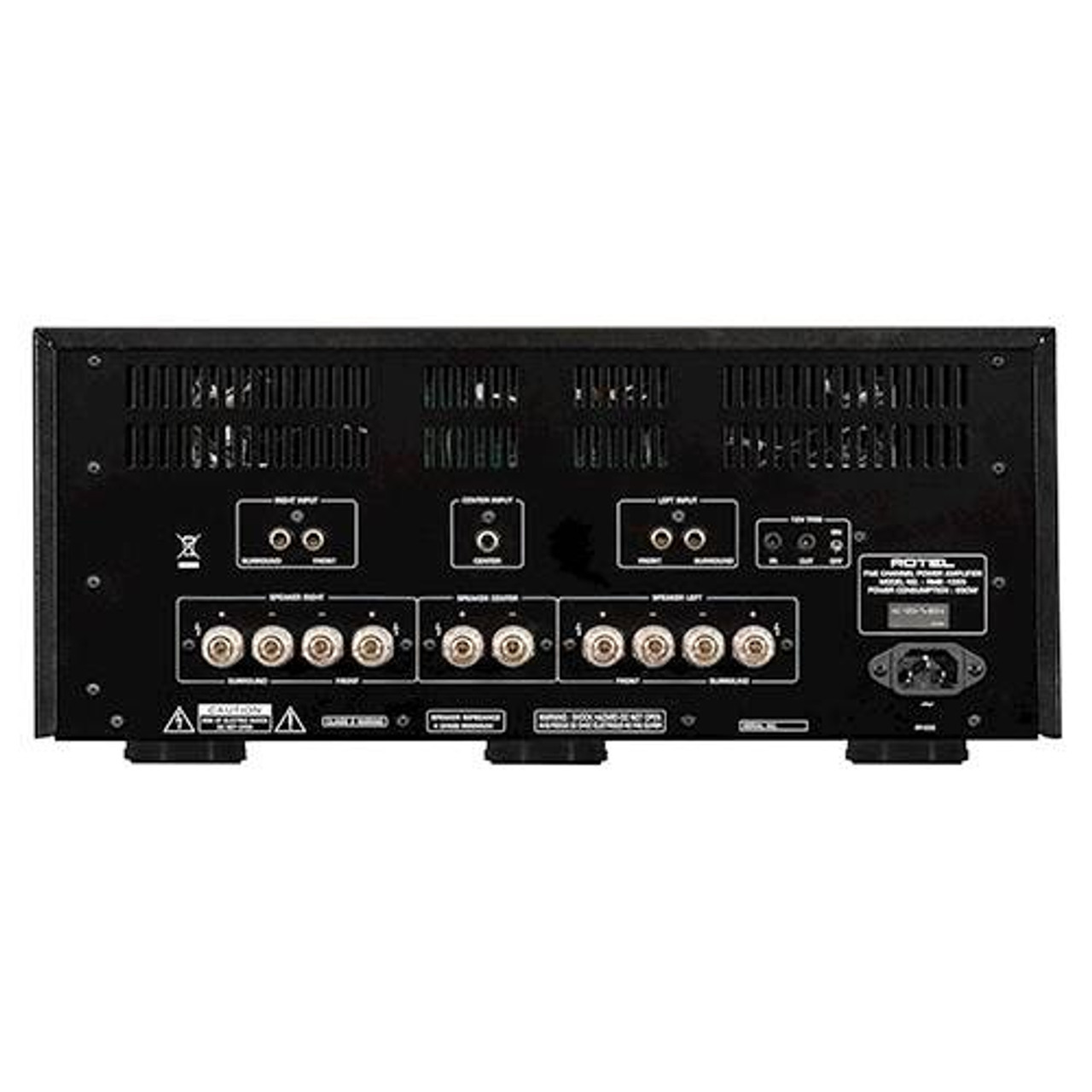 Rotel - 600W 5.0-Ch. Power Amplifier - Silver