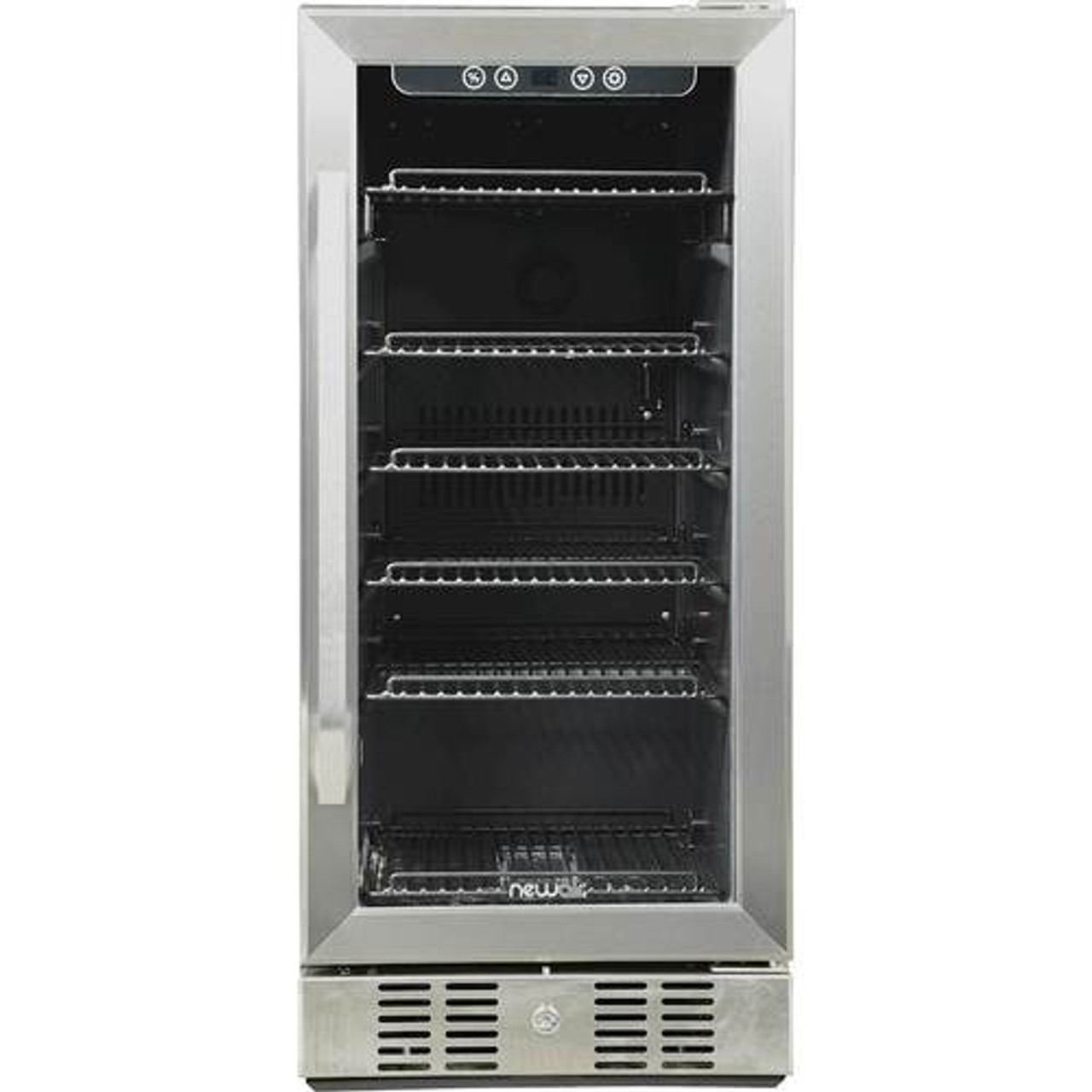 NewAir - 96-Can Built-In Beverage Cooler - Stainless steel