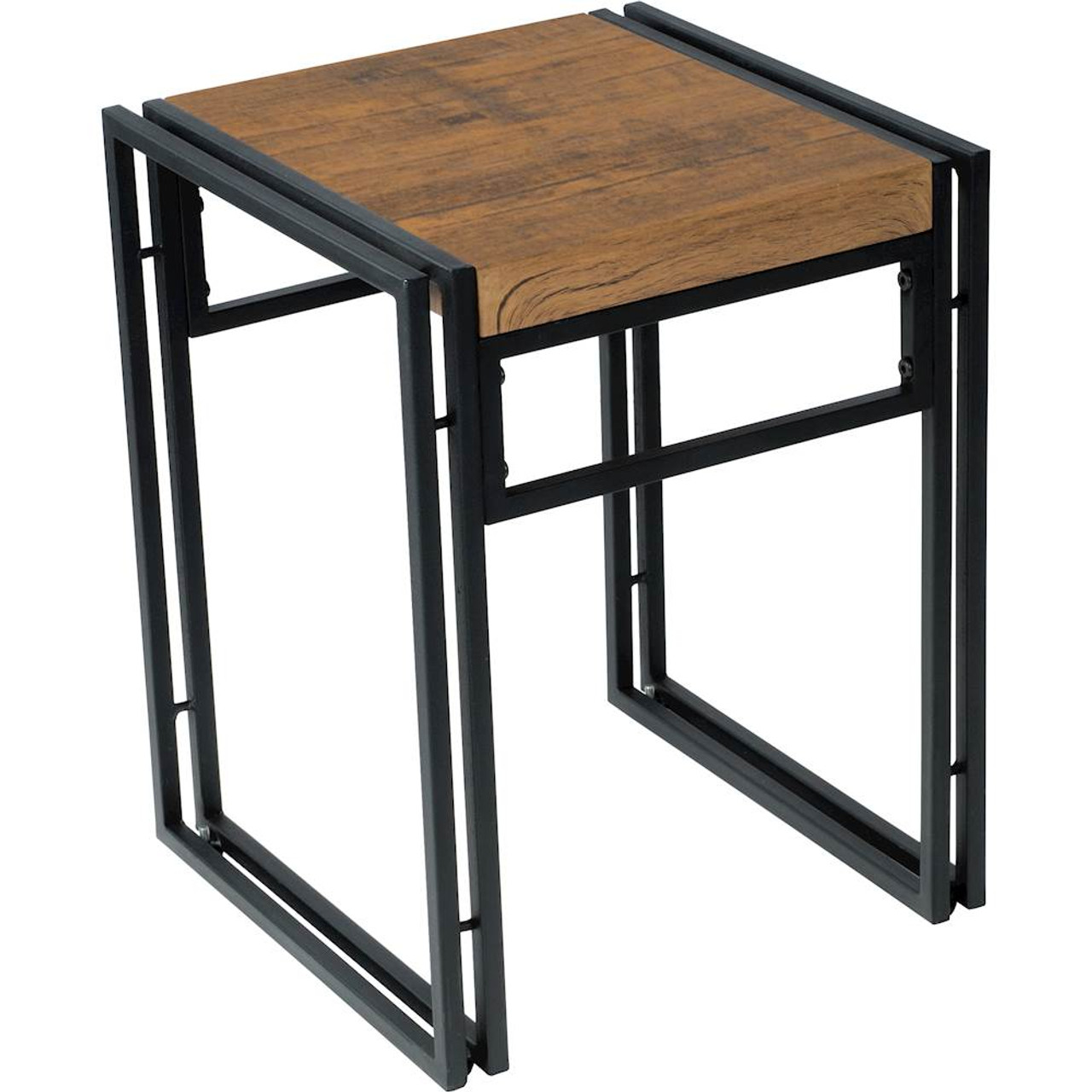 ürb SPACE - Urban Small Dining Table Set - Black With Brown