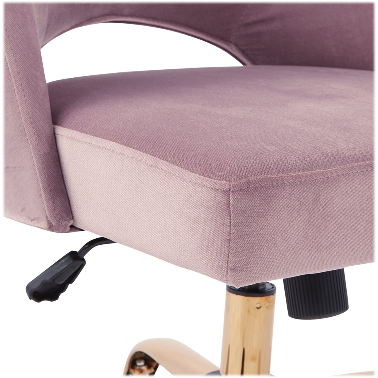 AveSix - Lula Home Office Plush Fabric Chair - Purple