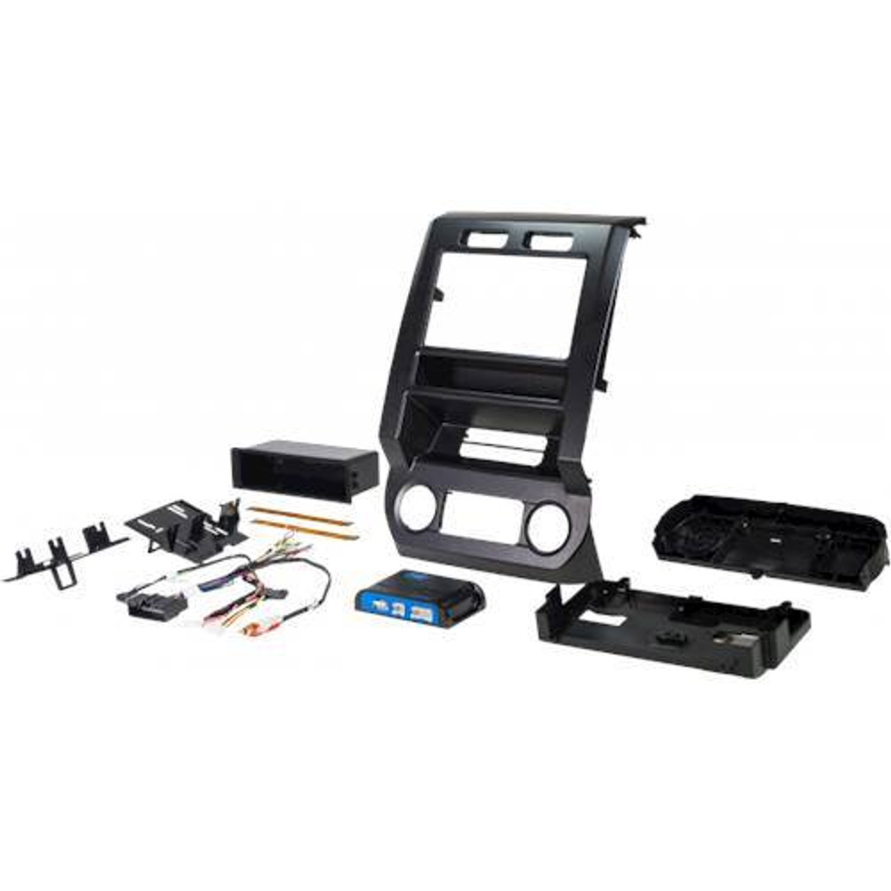 PAC - Integrated Radio Replacement Kit for Select 2015-2017 Ford Vehicles - Black