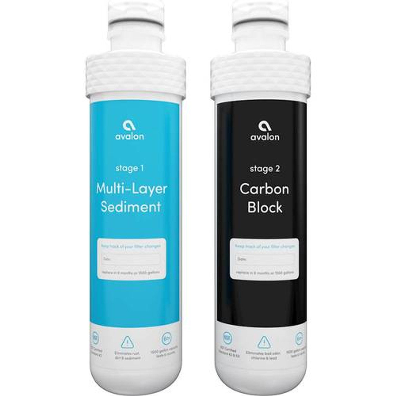 Avalon - Dual Water Filters for Select Avalon Bottleless Water Coolers - White And Blue