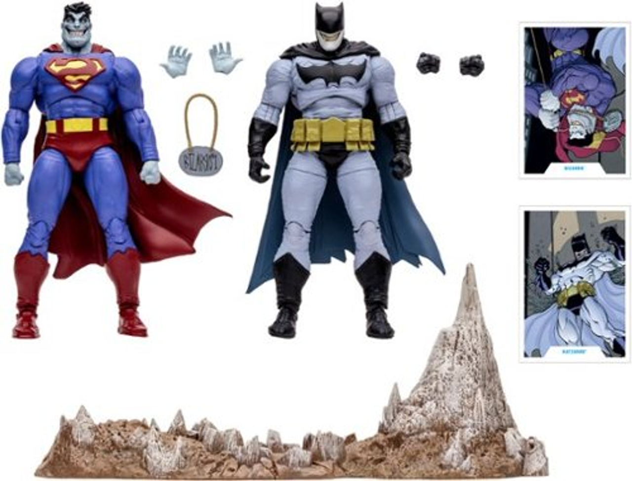 McFarlane Toys - DC Multiverse - 7" Bizarro & Batzarro 2pk - Multi