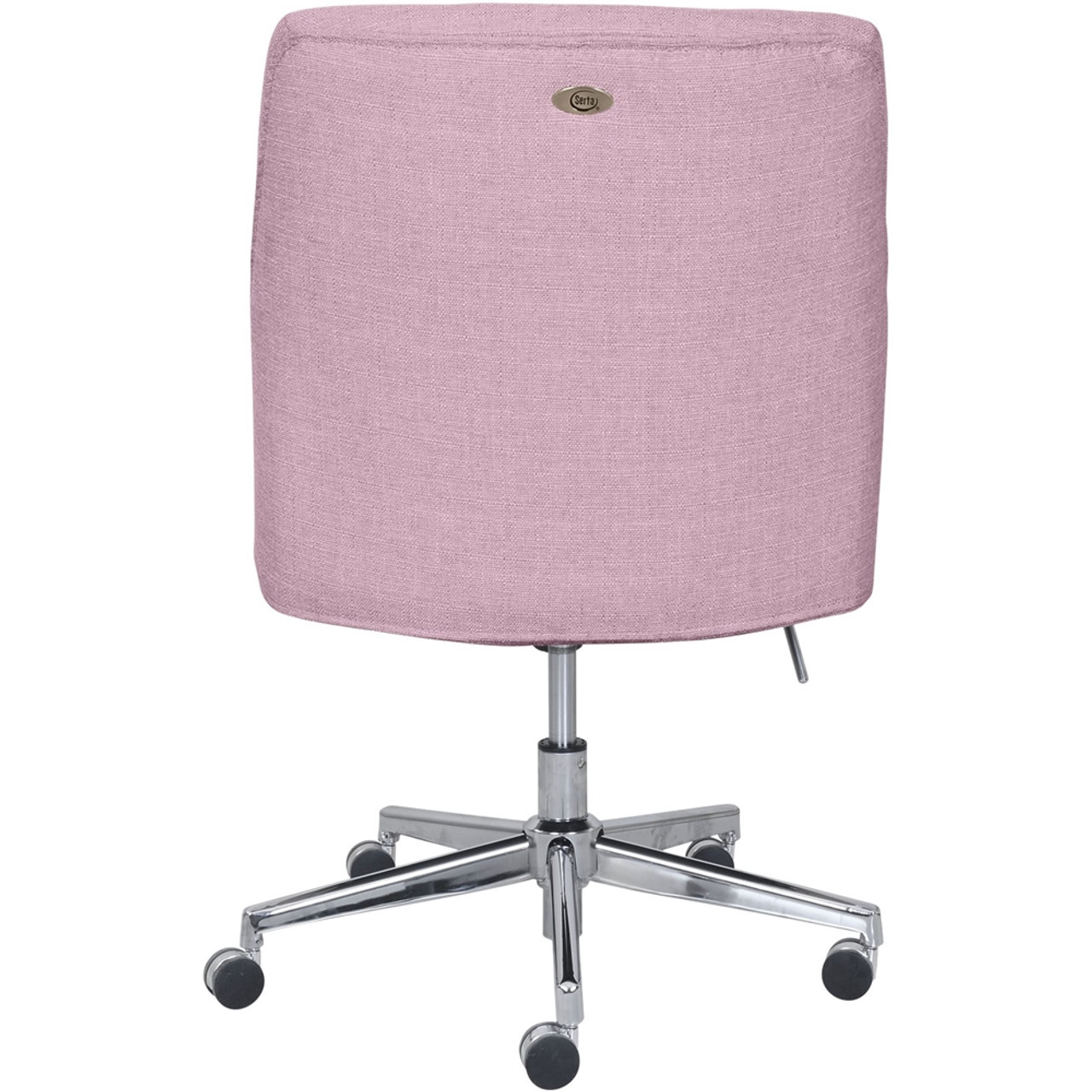 Serta - Leighton Modern Memory Foam & Twill Fabric Home Office Chair - Lilac