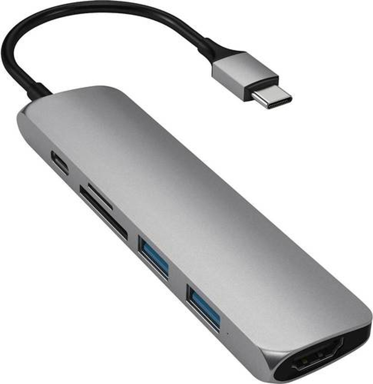 Satechi - Slim Multi-Port Adapter V2 - Space Gray