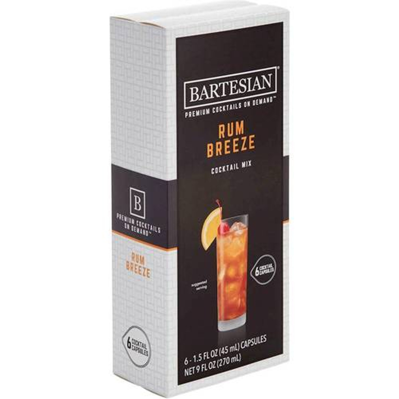 Bartesian - Rum Breeze Cocktail Mix Capsule for Bartesian Cocktail Maker (6-Pack)