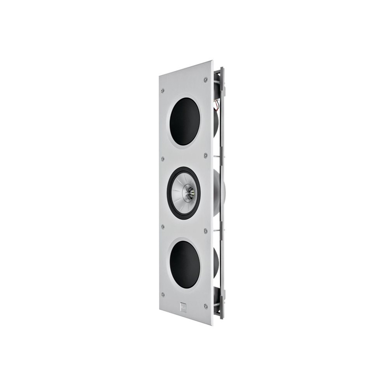 KEF - Ci R Series Dual 6-1/2" Passive 3-Way In-Wall Speaker (Each) - White