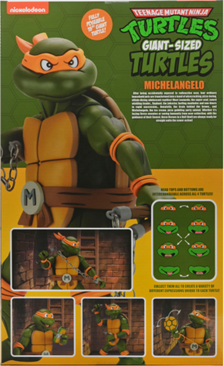 NECA - Teenage Mutant Ninja Turtles (Cartoon)  ¼ Scale Action Figure - Giant Size Michelangelo