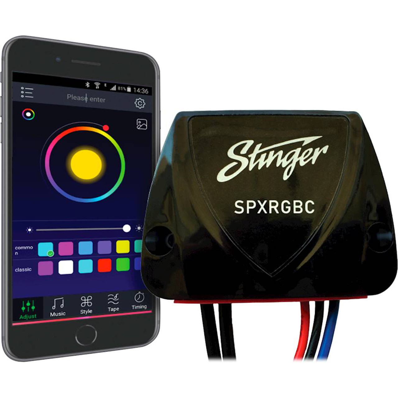 Stinger - Smart LED Light Controller for Select Stinger RGB LED Light Strips - Black