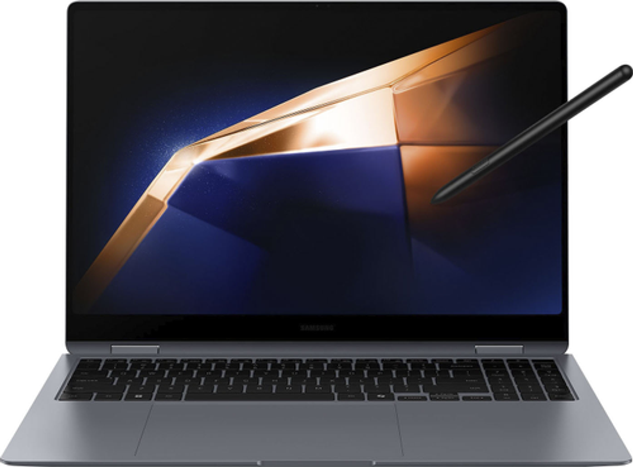 Samsung - Galaxy Book4 Pro 360 2-in1 16" AMOLED Touch Screen Laptop - Intel Core Ultra 7 - 16GB Memory - 1TB SSD - Moonstone Gray