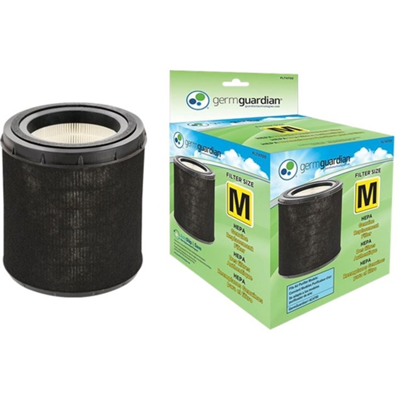 GermGuardian - Charcoal and HEPA Filter for GermGuardian AC4700BDLX and AC4700DLX - Black/White