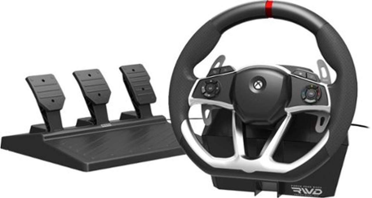 HORI Force Feedback Racing Wheel DLX Designed for Xbox Series X|S - Black